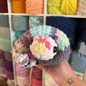 Handmade Crochet Scrappy Snake plushie